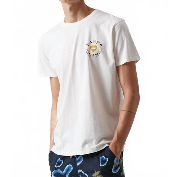 NEW BANKS JOURNAL heart circles tee in off white - Picture 1 of 3